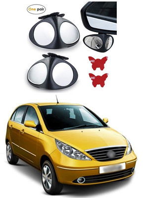 PECUNIA Manual Remote Blind Spot Mirror For Tata Indica Vista(Left, Right)