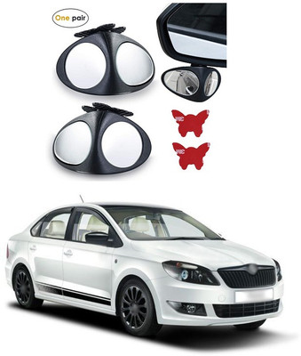 PECUNIA Manual Remote Blind Spot Mirror For Skoda Rapid(Left, Right)