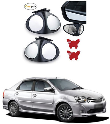 PECUNIA Manual Remote Blind Spot Mirror For Toyota Etios(Left, Right)