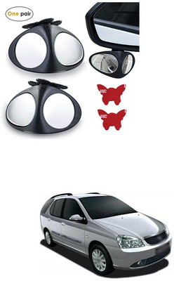 PECUNIA Manual Remote Blind Spot Mirror For Tata Indigo Marina(Left, Right)