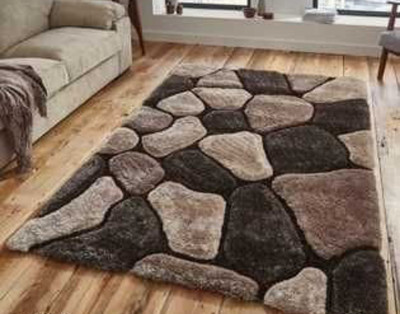 shopgallery Multicolor Polyester Carpet(4 ft,  X 6 ft, Rectangle)