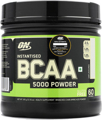 Optimum Nutrition Instantized BCAA 5000mg Powder BCAA  (345 g, Unflavored)