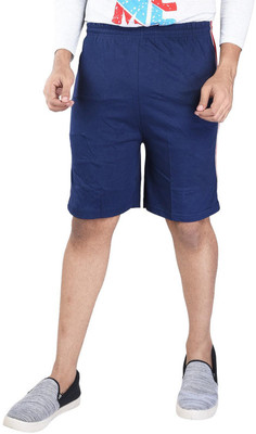 ViRushkA Solid Men Blue Basic Shorts