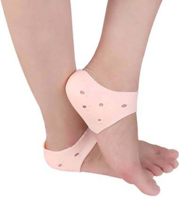 RBS Silicone Heel Protector Anti-Crack Pad Socks Heel Support(Beige)