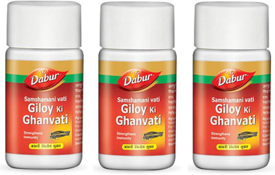 Dabur Giloy Ki Ghanvati (samshamani vati) pack of 3(Pack of 3, 120)