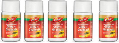 Dabur Giloy Ki Ghanvati (samshamani vati) pack of 5(Pack of 5, 40)