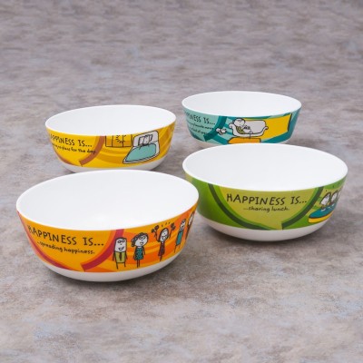 CLAY CRAFT Ceramic Soup Bowl(Pack of 4, Multicolor)