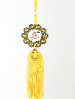 Laps of Luxury GD678 Ram Darbar and Hanumanji Car Hanging Ornament(Pack of 1)