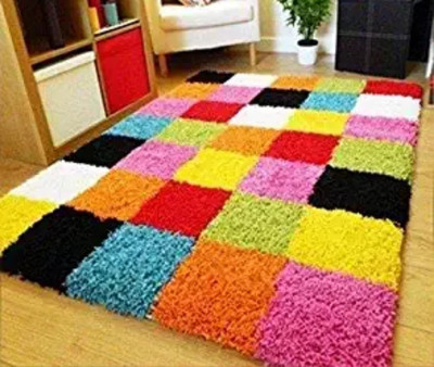 shopgallery Multicolor Polyester Carpet(3 ft,  X 5 ft, Rectangle)