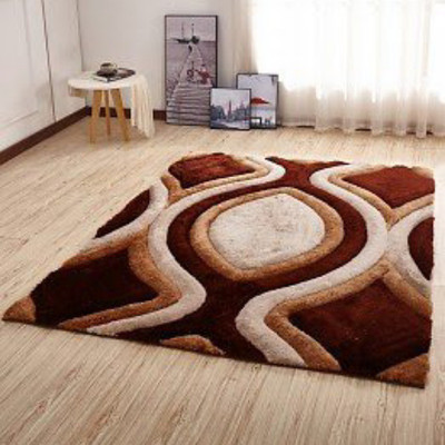 shopgallery Multicolor Polyester Carpet(4 ft,  X 6 ft, Rectangle)