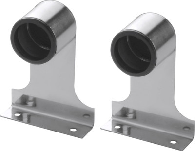 Nixnine Silver Curtain Hooks, Rod Rail Bracket Metal(Pack of 2)