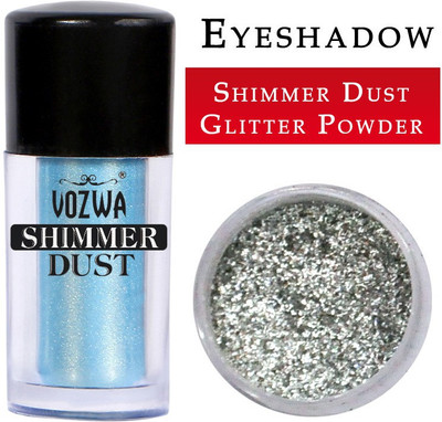 VOZWA Eyeshadow Shining Shimmer Dust and Silver Glitter Powder 5 g(Silver)