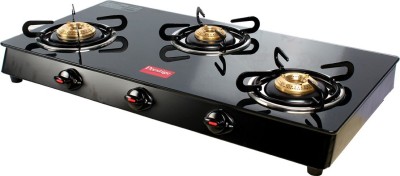 Prestige Royale Plus 3 Burner Glass Top Glass Manual Gas Stove(3 Burners)