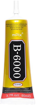 mPix Strong B6000 Liquid Glue Transparent Adhesive Multi-Purpose For Screen ,Jewelry Glue(50 ml)