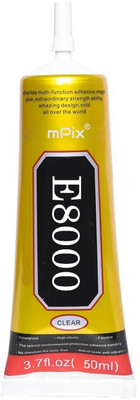 mPix Strong E8000 Liquid Glue Transparent Adhesive Multi-Purpose For Screen ,Jewelry Glue(50 ml)