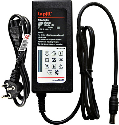 LAPJII Power Supply for LED, LCD Monitors of 19V, 1.7A, Pin 6.5x4.4, 32 W Adapter(Power Cord Included)
