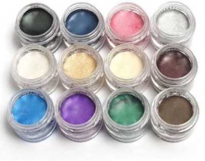 JGSG 12 Pcs Nail& Eye Glitter (Multicolor)(Multicolor)