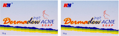 Dermadew acne soap (Pack Of 2*75 Gm) 150 GM(2 x 75 g)