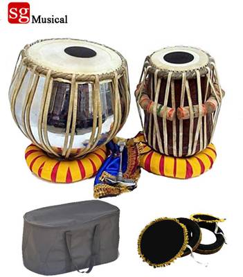 SG MUSICAL TO8 Classical Iron Tabla With Cover And Binnu Tabla