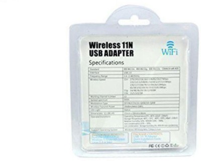 VibeX ™300Mbps, 2.4GHz, 802.11b/g/n USB 2.0 Wireless Mini Wi-Fi USB Adapter(Midnight Black)