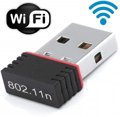 VibeX ®WiFi Network Adapter Dongle Receiver USB Adapter(Ebony Black)