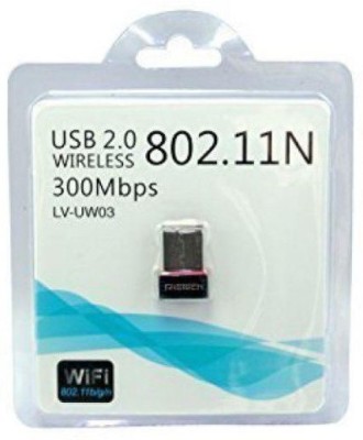 VibeX ®Wi-Fi Receiver 300Mbps, 2.4GHz, 802.11b/g/n USB Adapter(Crow Black)