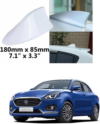 PECUNIA Universal Car Shark Fin Style Roof Mount FM/AM Radio Antenna Aerial Waterproof Signal Decorative White a141 Universal Black Car Roof Radio AM/FM Signal Shark Fin Style Aerial Antenna Cover A141 Satellite Vehicle Antenna