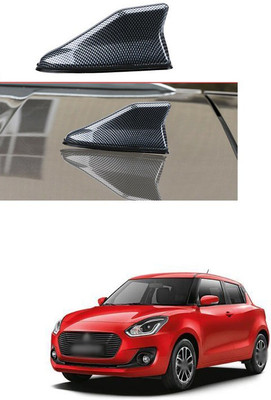 XZRTZ Carbon Fiber Style Car SUV Roof Shark Fin Aerial FM/AM Radio Signal Antenna A142 Universal Black Car Roof Radio AM/FM Signal Shark Fin Style Aerial Antenna Cover A142 Satellite Vehicle Antenna