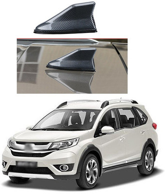 XZRTZ Carbon Fiber Style Car SUV Roof Shark Fin Aerial FM/AM Radio Signal Antenna A5 Universal Black Car Roof Radio AM/FM Signal Shark Fin Style Aerial Antenna Cover A5 Satellite Vehicle Antenna
