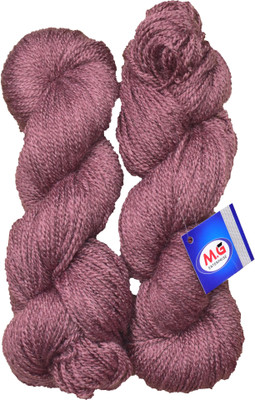 M.G Enterprise Rabit Excel Salmon (200 gm) Wool Hank Hand knitting wool / Art Craft soft fingering crochet hook yarn, needle knitting yarn thread dyed