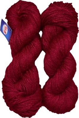 KNIT KING Rabit Excel Mehroon (400 gm) Wool Hank Hand knitting wool / Art Craft soft fingering crochet hook yarn, needle knitting yarn thread dyed