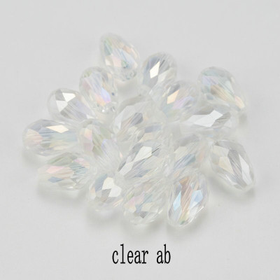 Crafto 6MM_CrystalBead_Drop_White SH