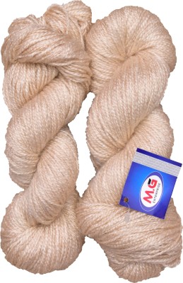 M.G Enterprise Rabit Excel Light Skin (200 gm) Wool Hank Hand knitting wool / Art Craft soft fingering crochet hook yarn, needle knitting yarn thread dyed