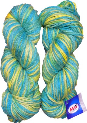 M.G Enterprise Knitting Yarn Multi Wool, Green 200 gm Best Used with Knitting Needles, Crochet Needles Wool Yarn for Knitting.