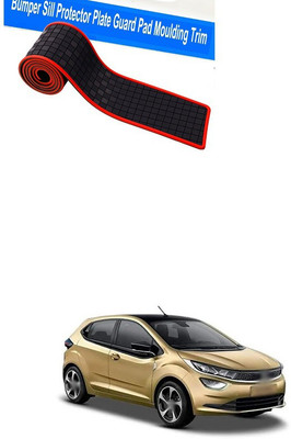 XZRTZ Plastic Car Bumper Guard(Black, Red, Pack of 1, Tata, Aria)