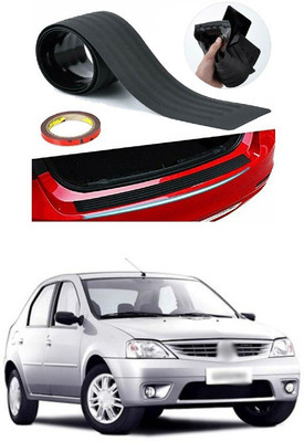 PECUNIA Plastic Car Bumper Guard(Black, Pack of 1, Mahindra, Logan)