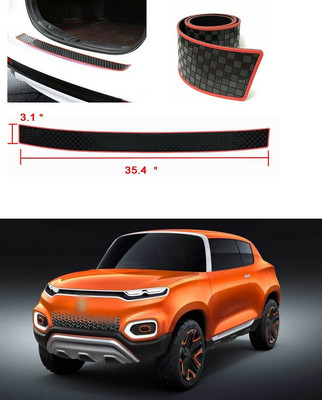 PECUNIA Plastic Car Bumper Guard(Black, Red, Pack of 1, Maruti, Gypsy King)