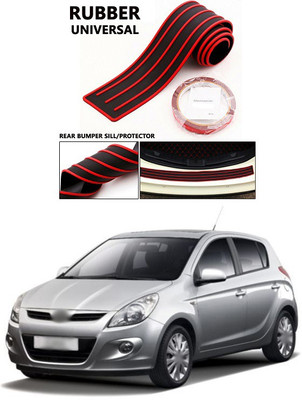 XZRTZ Plastic Car Bumper Guard(Red, Pack of 1, Hyundai, i20)