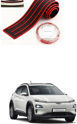 PECUNIA Plastic Car Bumper Guard(Black, Red, Pack of 1, Hyundai, Elite i20)