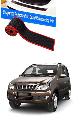 XZRTZ Plastic Car Bumper Guard(Black, Red, Pack of 1, Mahindra, Quanto)