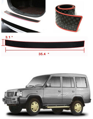 PROEDITION Plastic Car Bumper Guard(Black, Red, Pack of 1, Tata, Spacio)