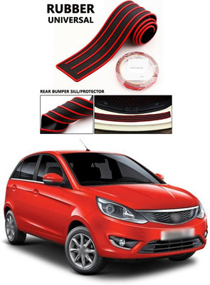 XZRTZ Plastic Car Bumper Guard(Black, Red, Pack of 1, Tata, Bolt)