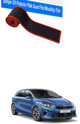 XZRTZ Plastic Car Bumper Guard(Black, Red, Pack of 1, Hyundai, Verna)