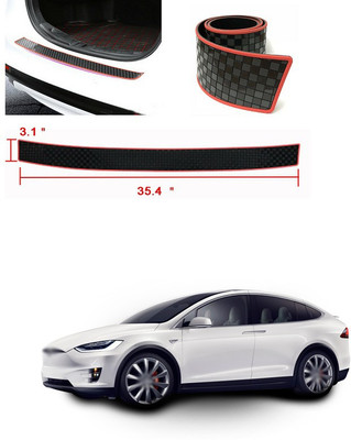 PECUNIA Plastic Car Bumper Guard(Black, Red, Pack of 1, Tata, Tiago)