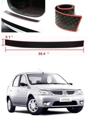 PROEDITION Plastic Car Bumper Guard(Black, Red, Pack of 1, Mahindra, Logan)