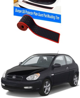 XZRTZ Plastic Car Bumper Guard(Black, Red, Pack of 1, Hyundai, Accent)