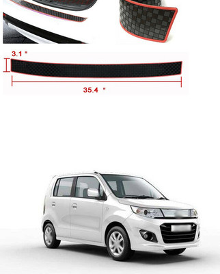 PECUNIA Plastic Car Bumper Guard(Black, Red, Pack of 1, Maruti, SX4)