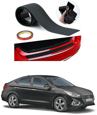 PECUNIA Plastic Car Bumper Guard(Black, Pack of 1, Hyundai, Verna)
