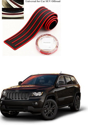 PECUNIA Plastic Car Bumper Guard(Black, Red, Pack of 1, Hyundai, Tucson)