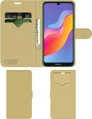 ACM Flip Cover for Honor 8A Prime(Gold, Cases with Holder, Pack of: 1)